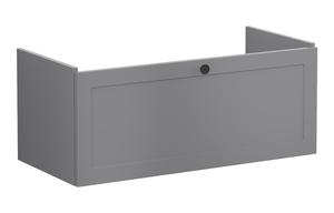 VitrA Root Classic 100cm 1 Drawer Slim Washbasin Unit - Matt Grey